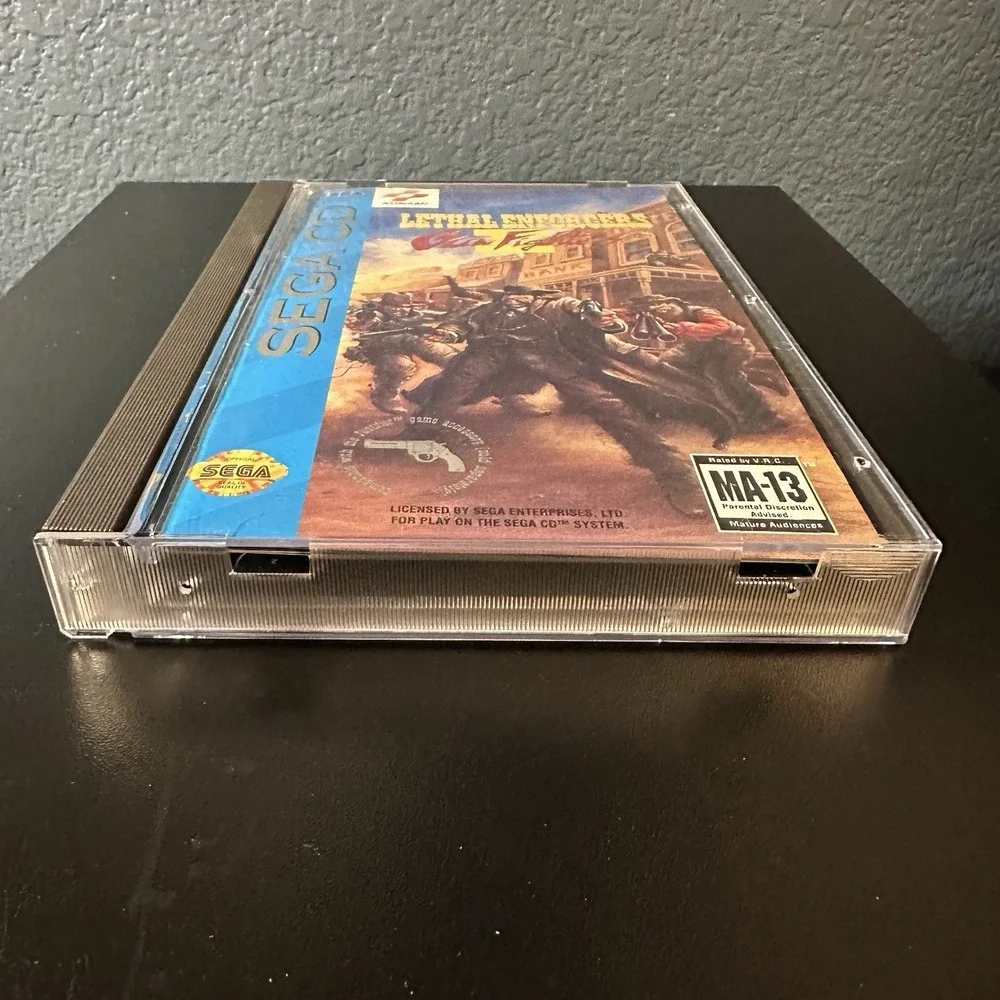 Lethal Enforcers II: Gun Fighters (Sega CD, 1994) Complete CIB Excellent Cond.